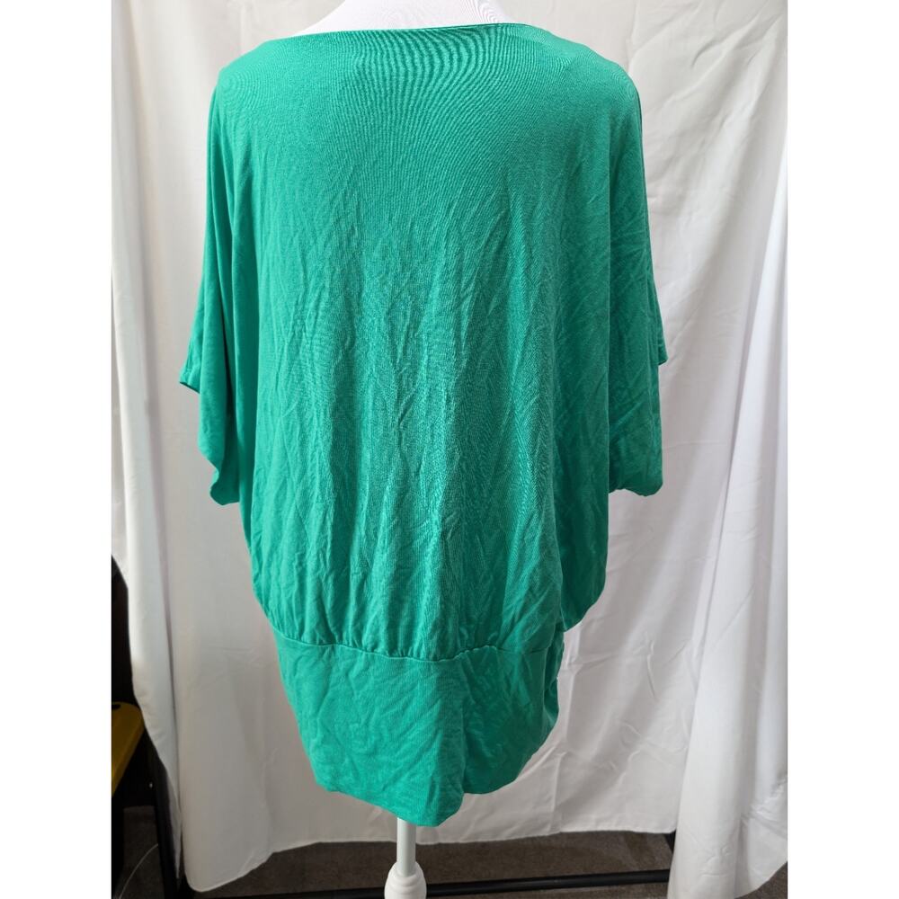 Chico's Women's Size XL (3) Green Pullover Top Dolman Relaxed Casual Shirt EUC - Picture 5 of 13